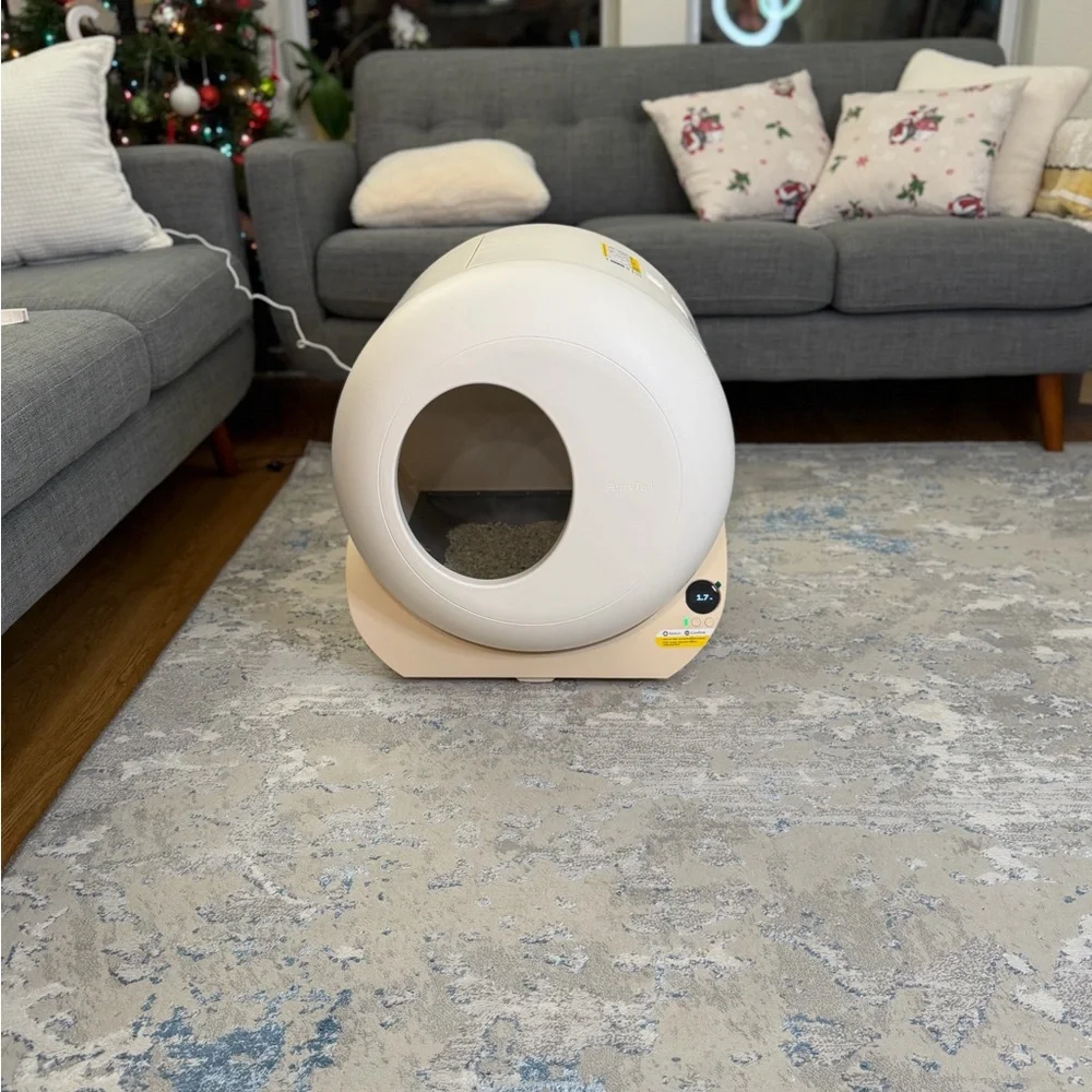 Modern White Cat Litter Box
